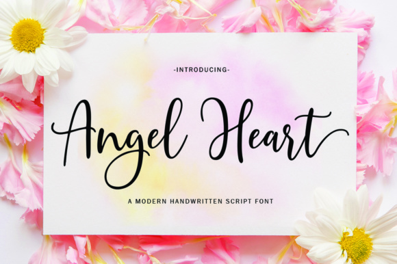 Angel Heart Script: Where Modern Handwriting Meets Design