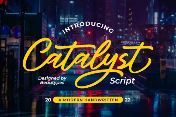 Catalyst Script: The Handwritten Font for Modern Brands