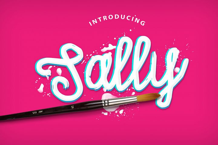 Sally Script: A Hand-Painted Font for Authentic Branding