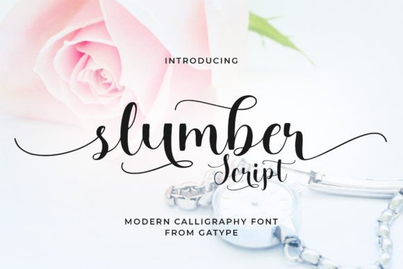 Slumber Script: A Handwritten Font for Romantic Designs