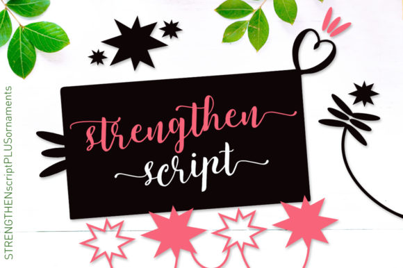 Strengthen Script: A Creative Font for Elegant Designs