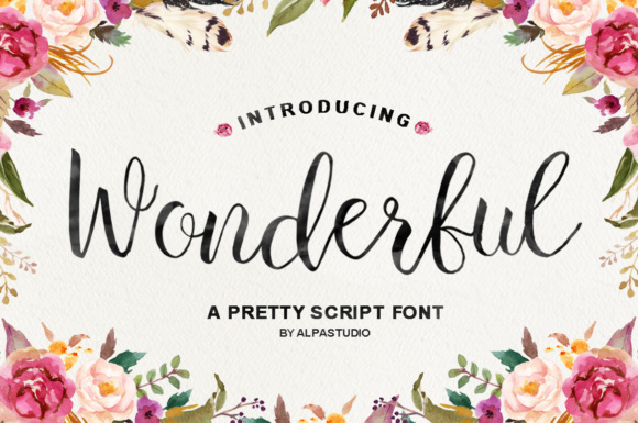 Wonderful Script: A Hand-Brushed Font for Whimsical Projects
